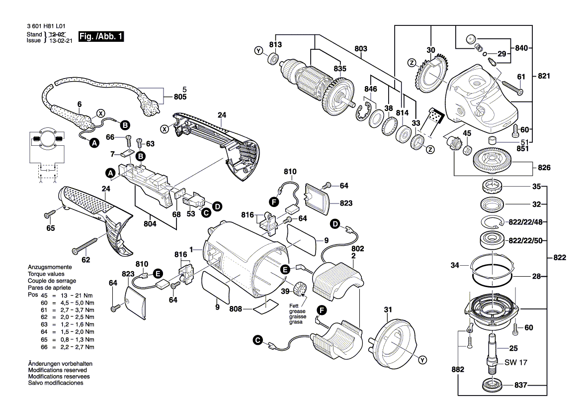 Neuer Original-Lagerflansch von Bosch 1607000D58