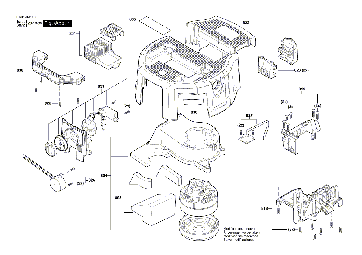 Uusi aito Bosch 1600A011RM -kiinnitysrengas