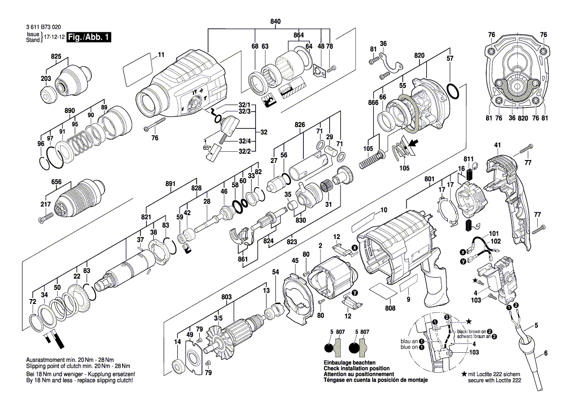 Ny äkta Bosch 1619p16680 anfallstift