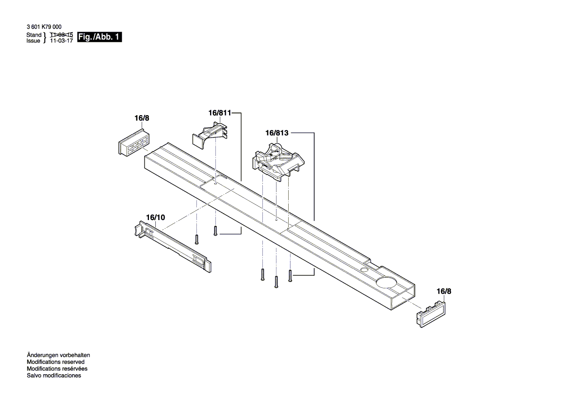 Nouveau véritable réflecteur Bosch 1618C0033U