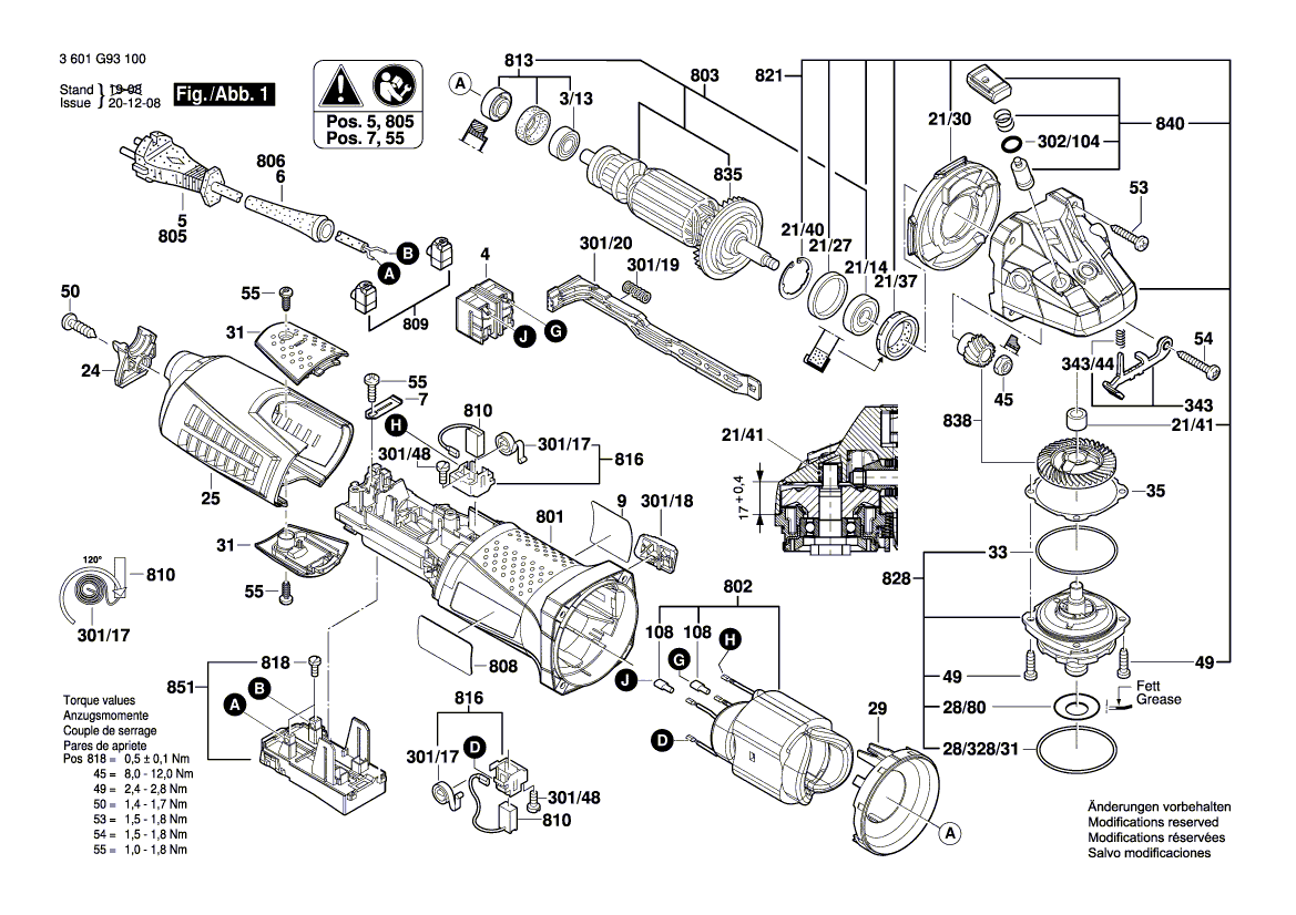 Neue echte Bosch 1600A001X6 Getriebeeinheit