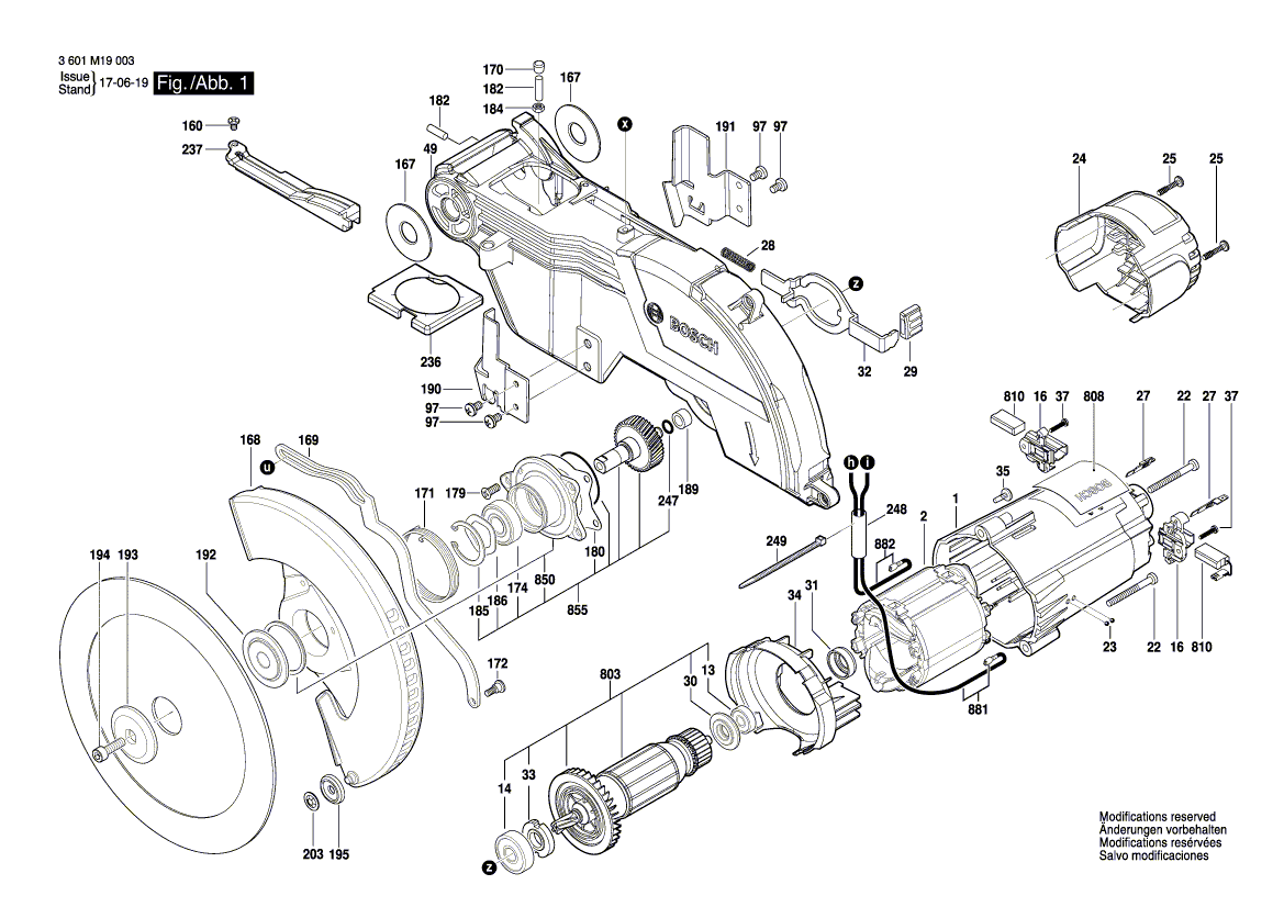 Новый оригинальный стопорный штифт Bosch 1609B03767