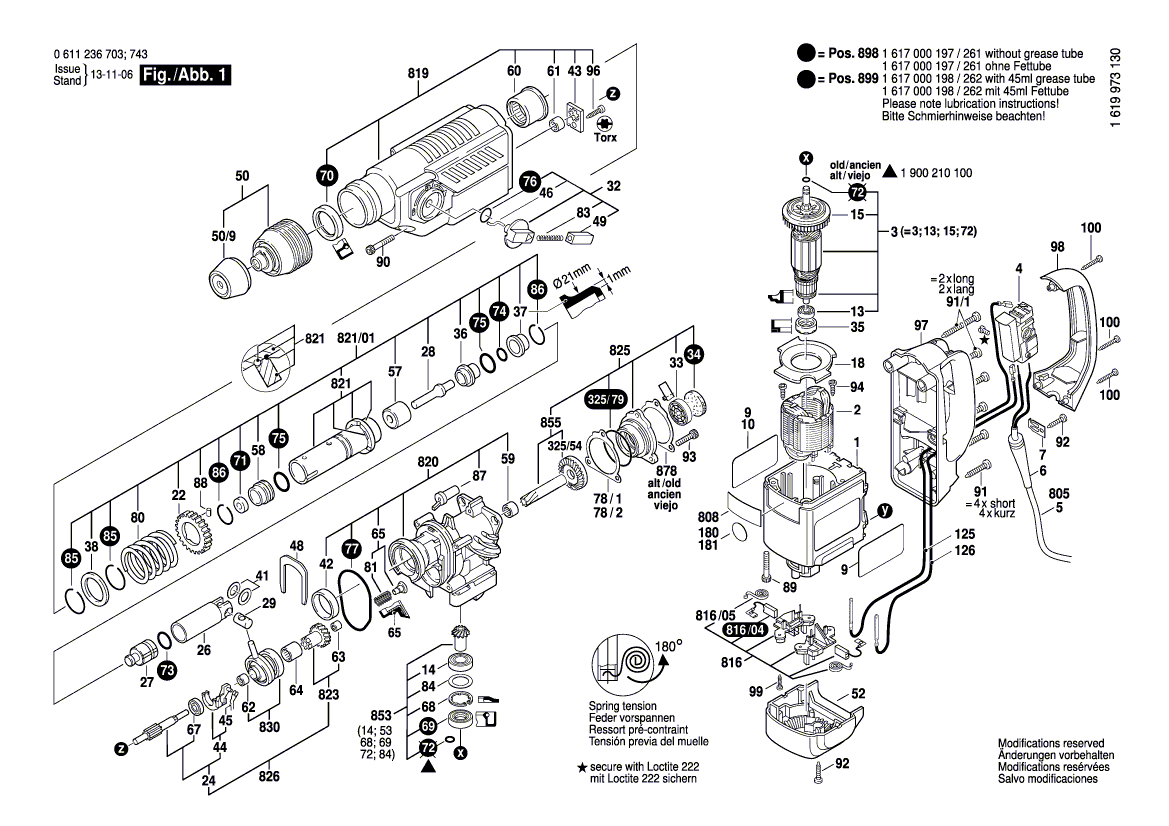 Nieuwe echte Bosch 1610283041 Rotary as lip afdichting