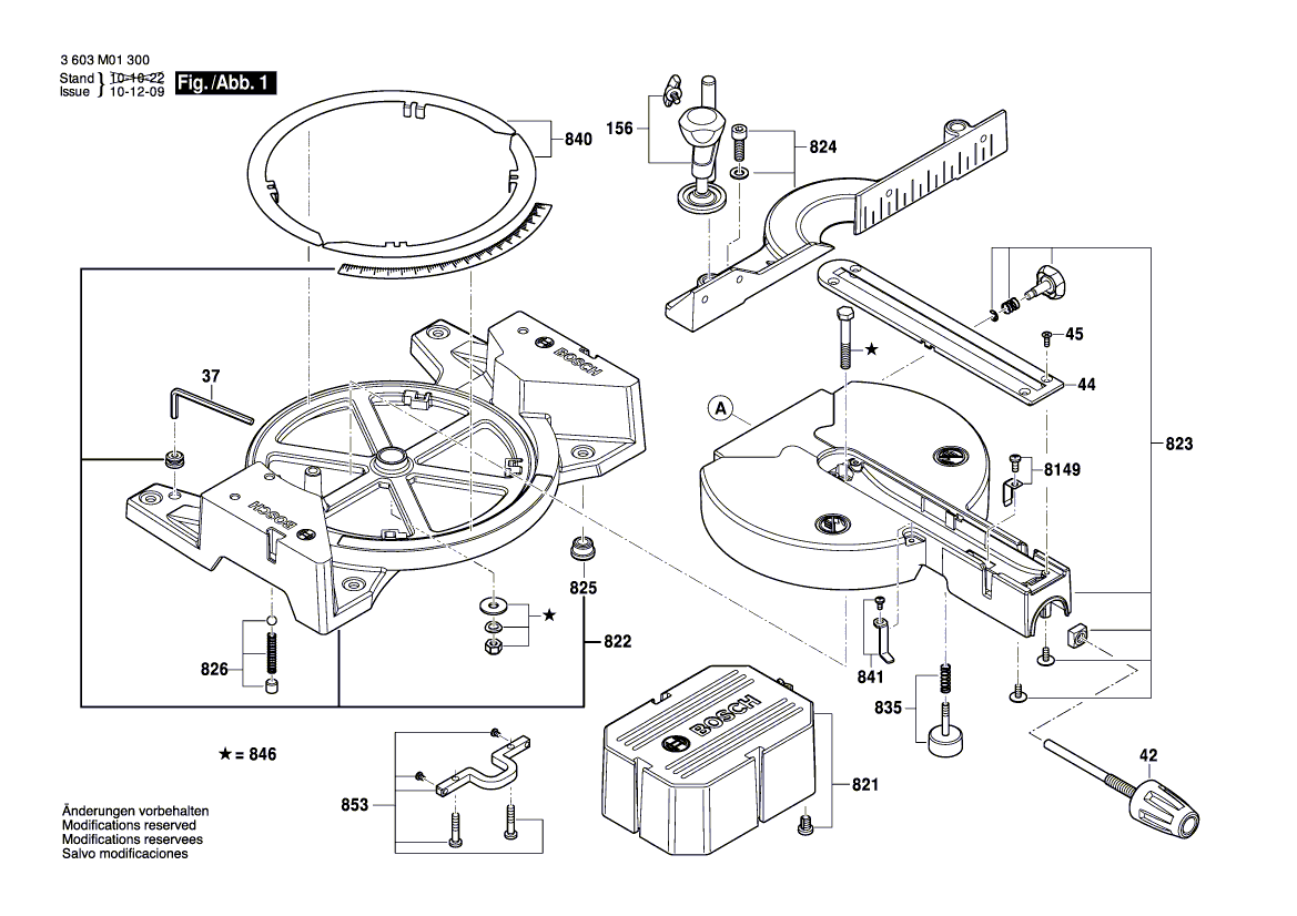 Nieuwe echte Bosch 1609BP7392 Extension Stand