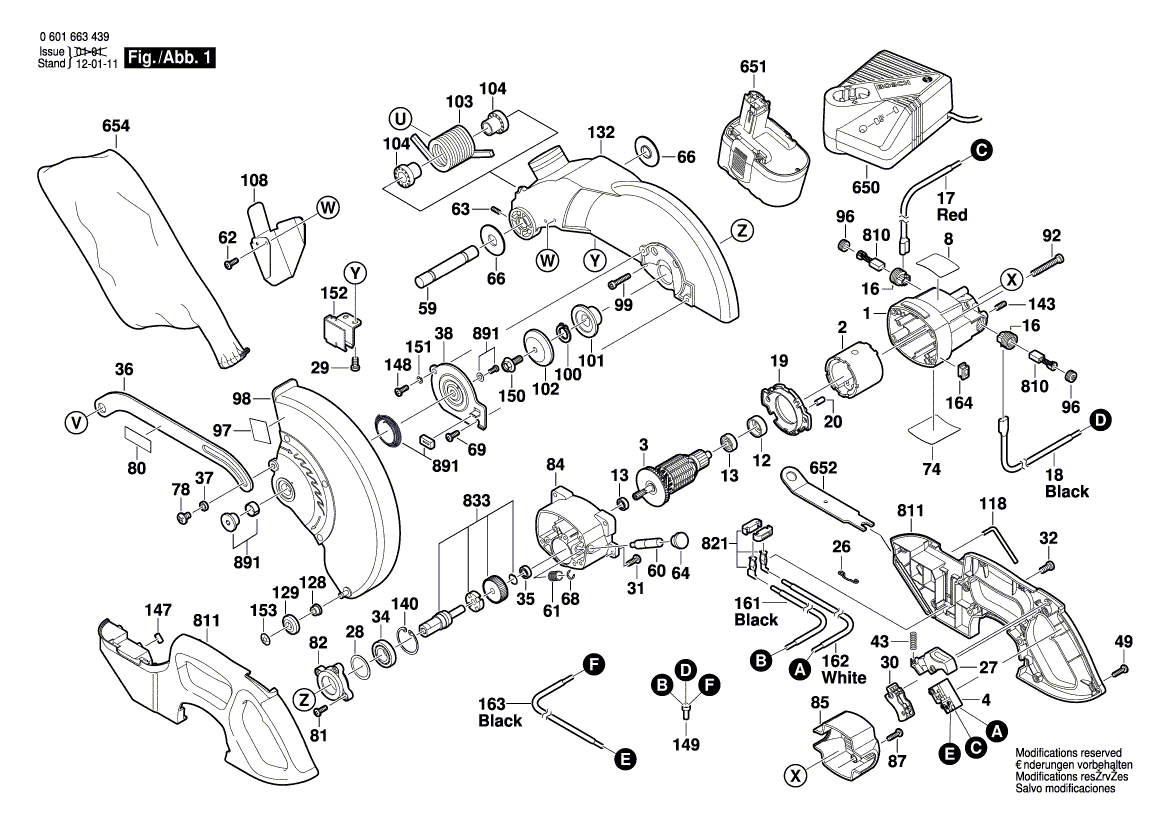 Nieuwe echte Bosch 2610910545 -schroef