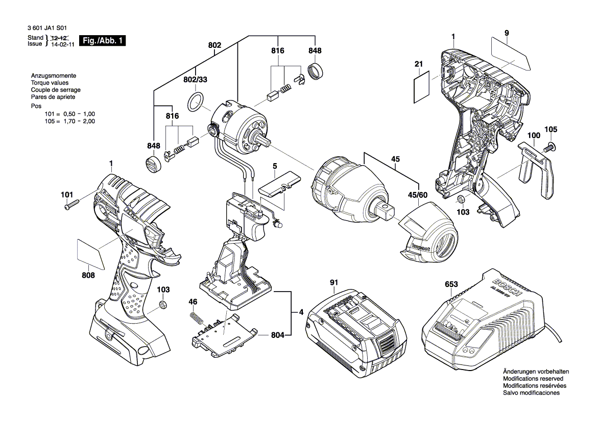 Ny ekte Bosch 1600A00YH0 Navneskilt