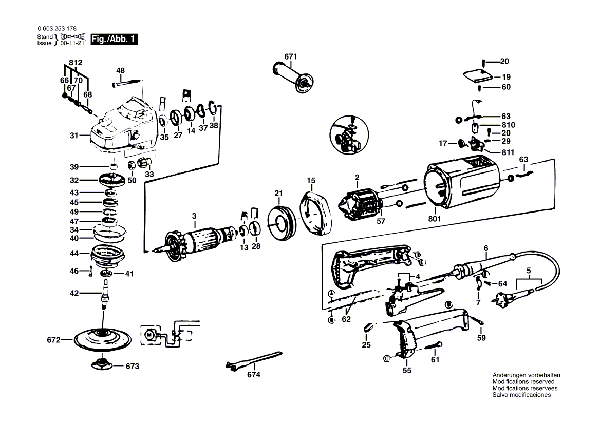 Nouveau véritable Bosch F000635276 Poignée auxiliaire