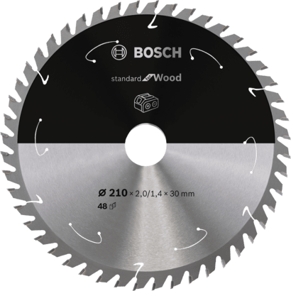 Ny äkta Bosch 2608837714 Standard för träcirkulär sågblad för trådlöst