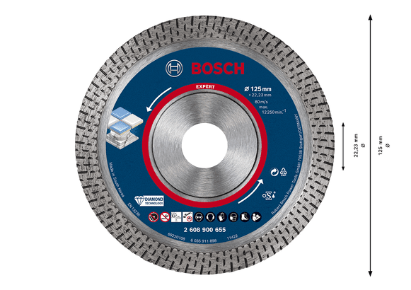 New Genuine Bosch 2608900655 EXPERT HardCeramic Discs