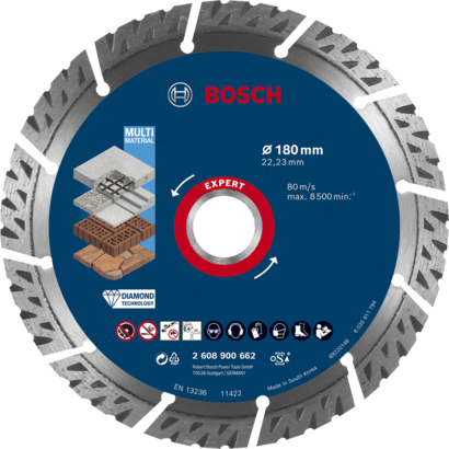 New Genuine Bosch 2608900662 EXPERT MultiMaterial Discs For large angle