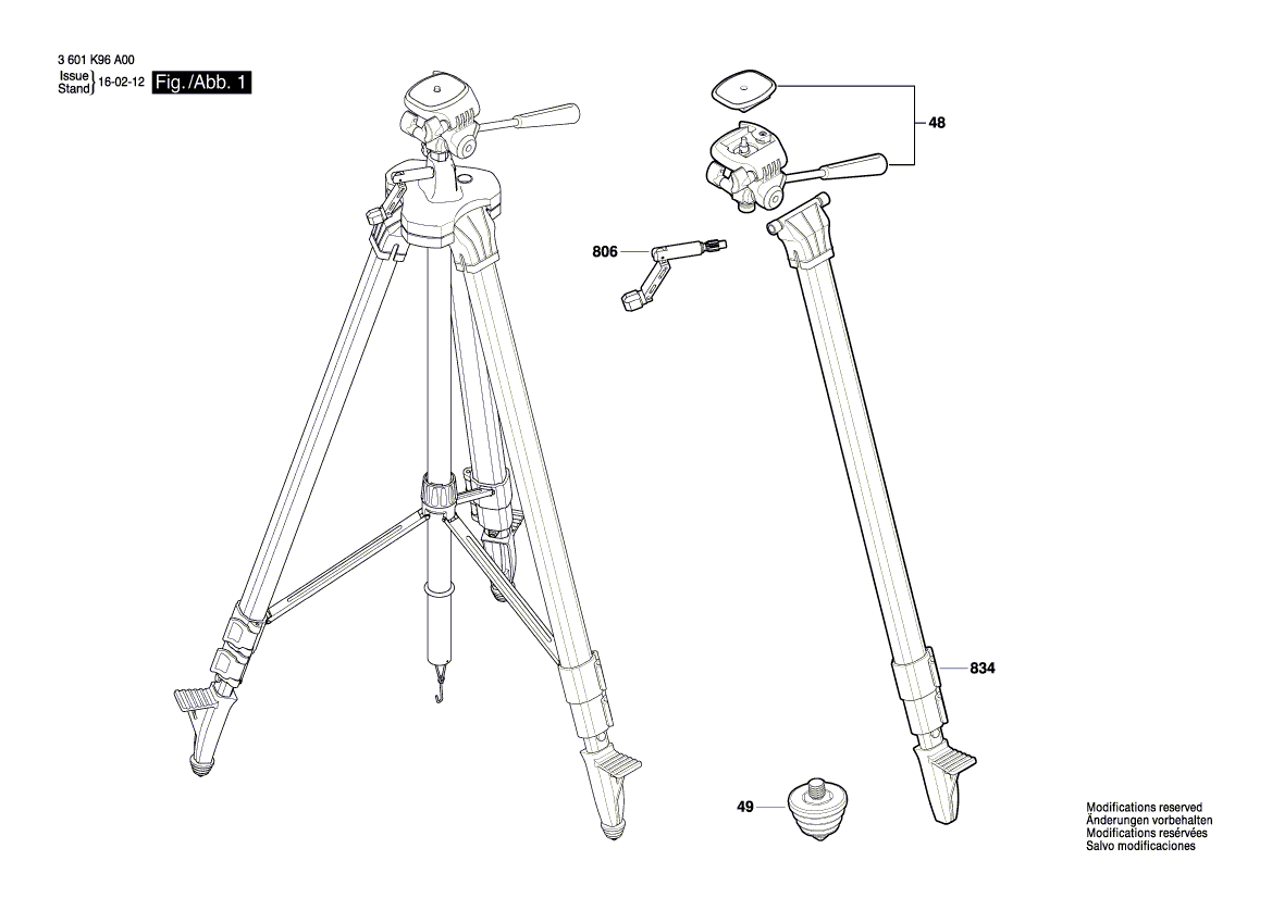 Uusi aito Bosch 1619PA6702 -kantakokoonpano