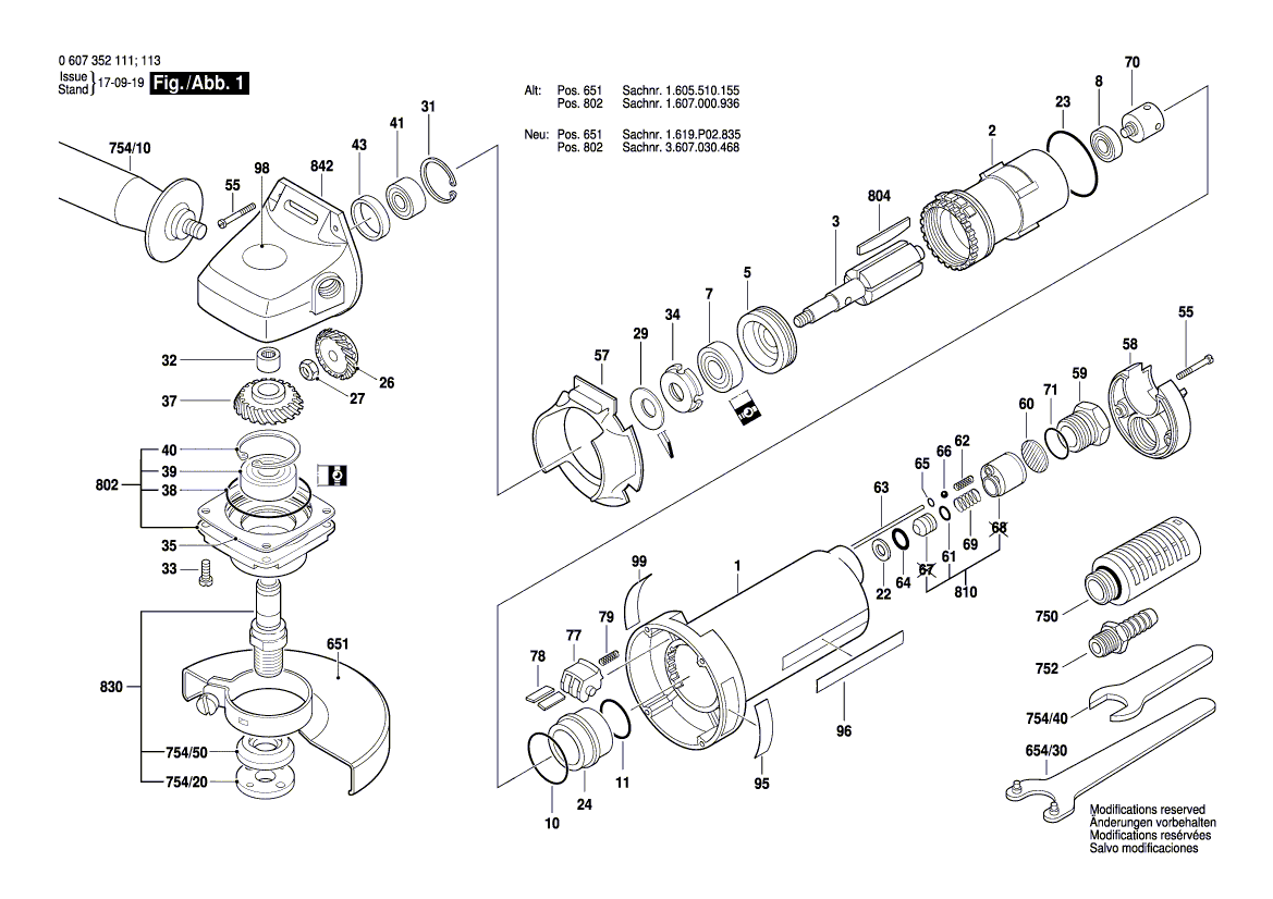 Ny ekte Bosch 3606333045 Bevelutstyr