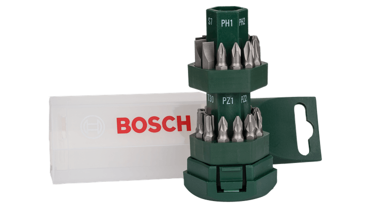 Новый оригинальный набор бит для отверток Bosch 2607019503 «Big Bit», 25 предметов, промо-акция