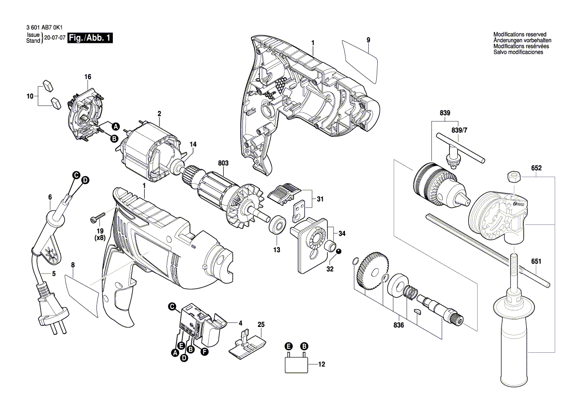 Nouveau véritable condensateur de suppression de Bosch 1619pb4794