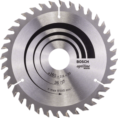 Ny äkta Bosch 2608640603 Optiline Wood Circular Saw Blade för handhållen