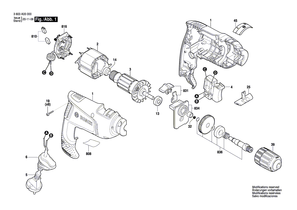 Ny ekte Bosch 1600A02437 børsteplate