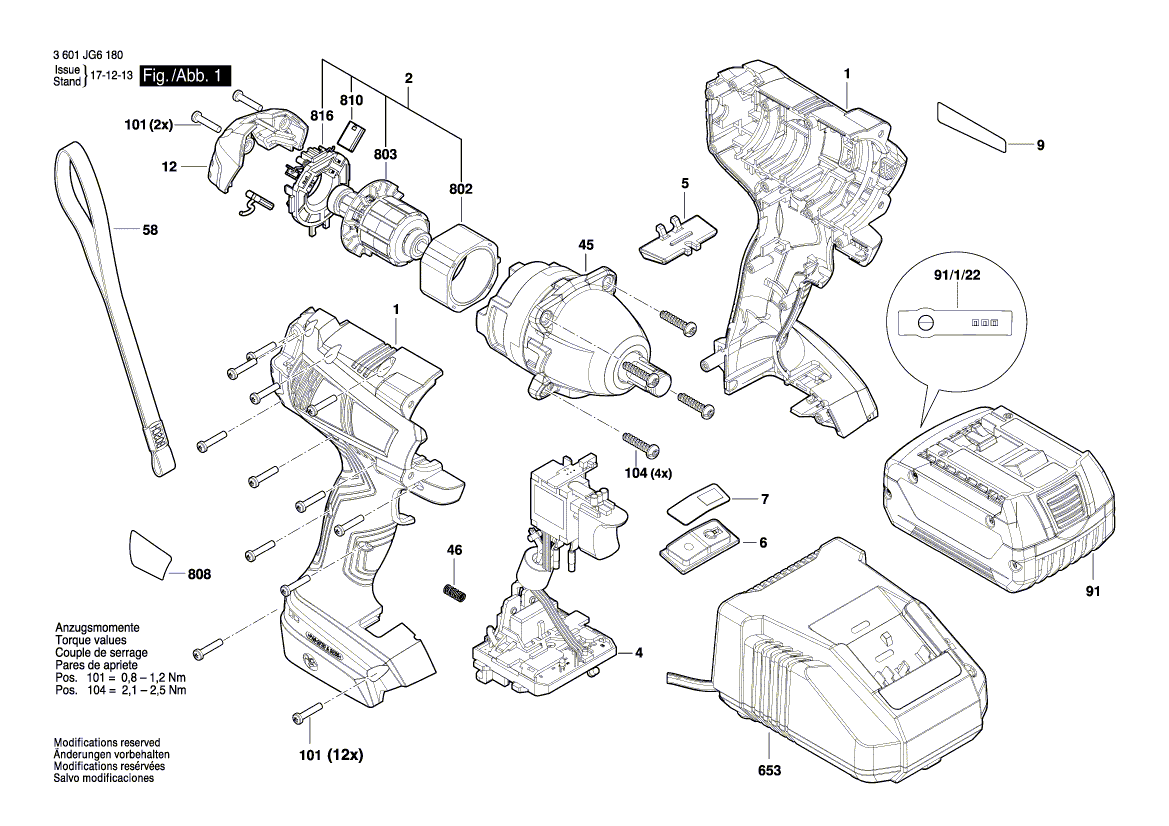 New Genuine Bosch 2609199937 Flange Housing