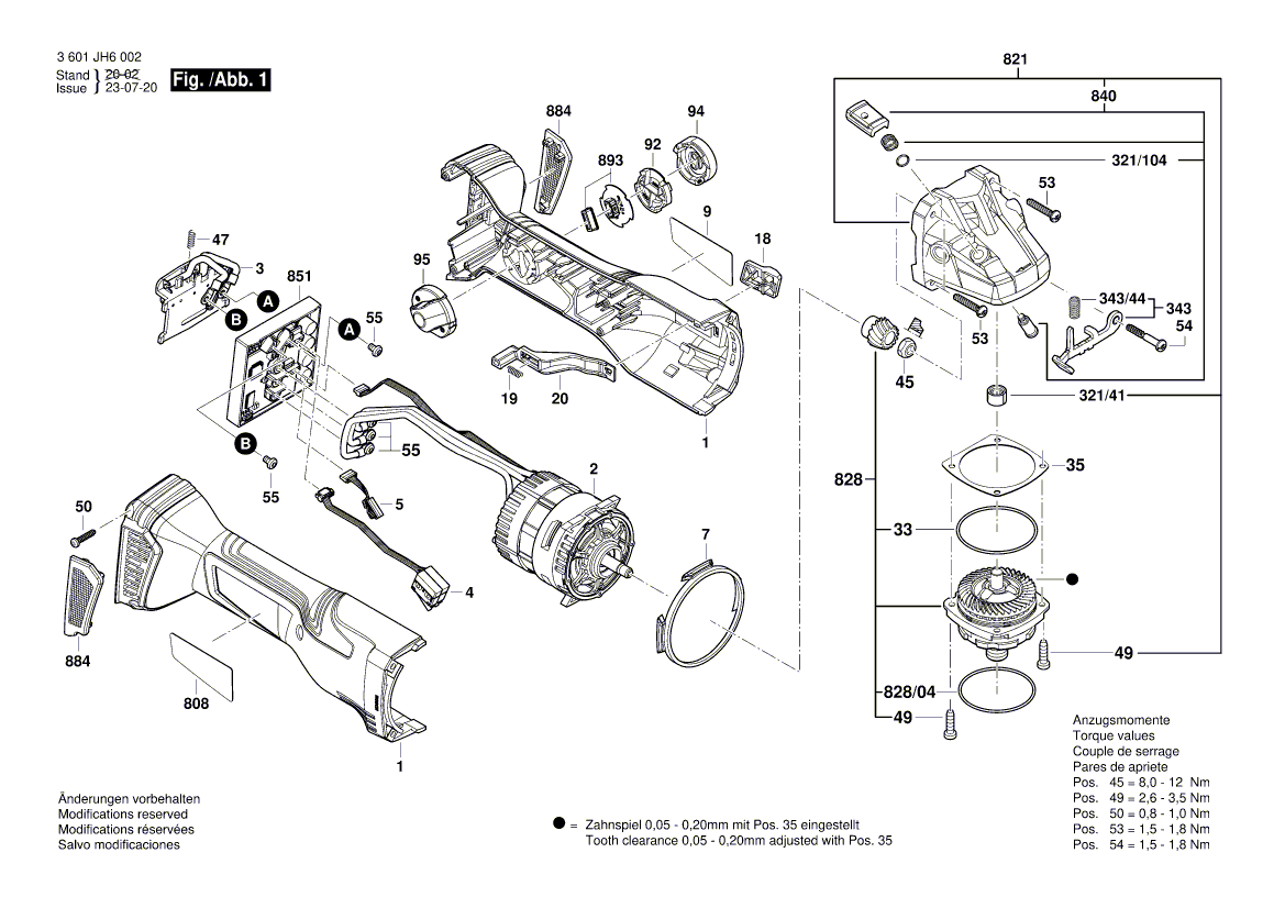 New Genuine Bosch 16051082JL Motor Housing