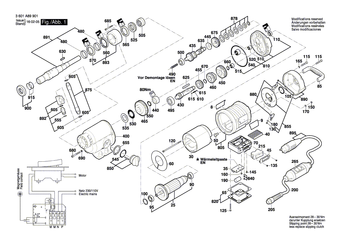 Ny äkta Bosch 1600A004Y0 Rotary Shaft Lip Seal