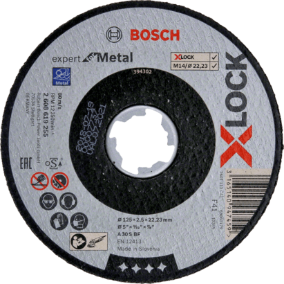 Новый оригинальный Bosch 2608619255 X-LOCK Expert для отрезного диска по металлу для маленьких