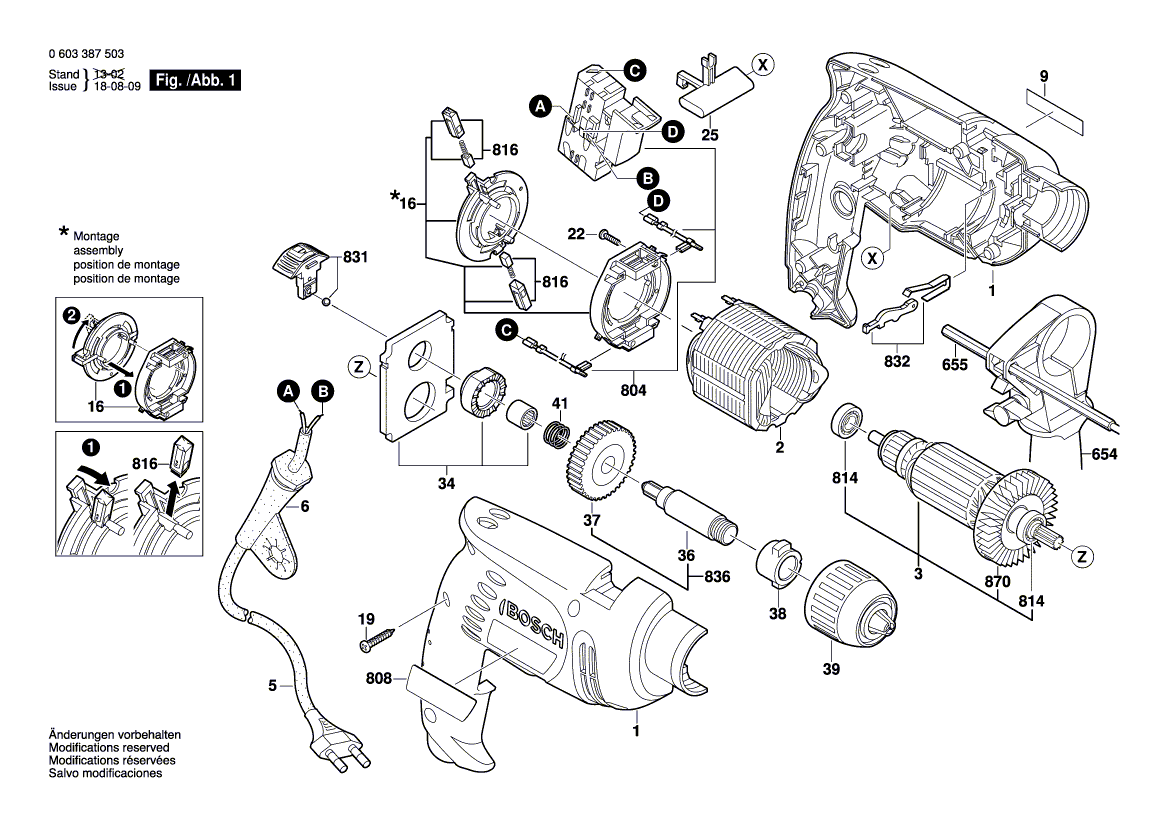 Neu Original Bosch 2605104775 Gehäuseabschnitt