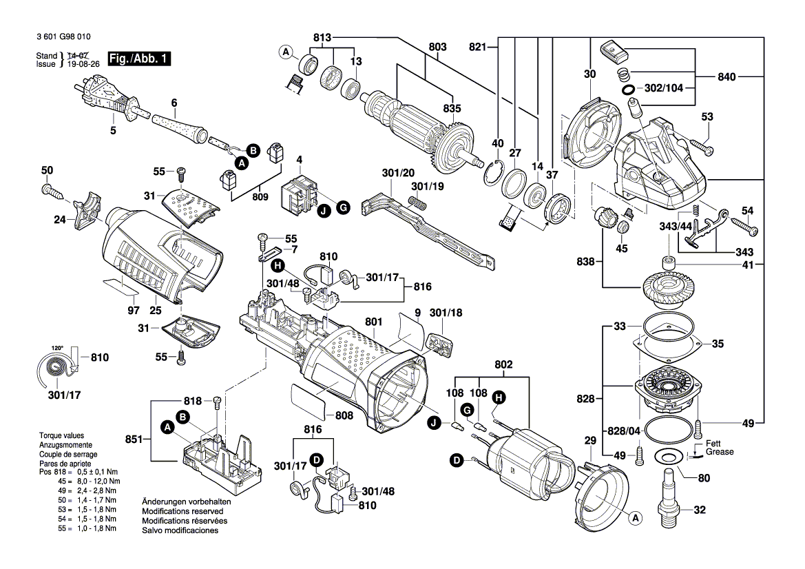 New Genuine Bosch 1605510382 Protective Cover