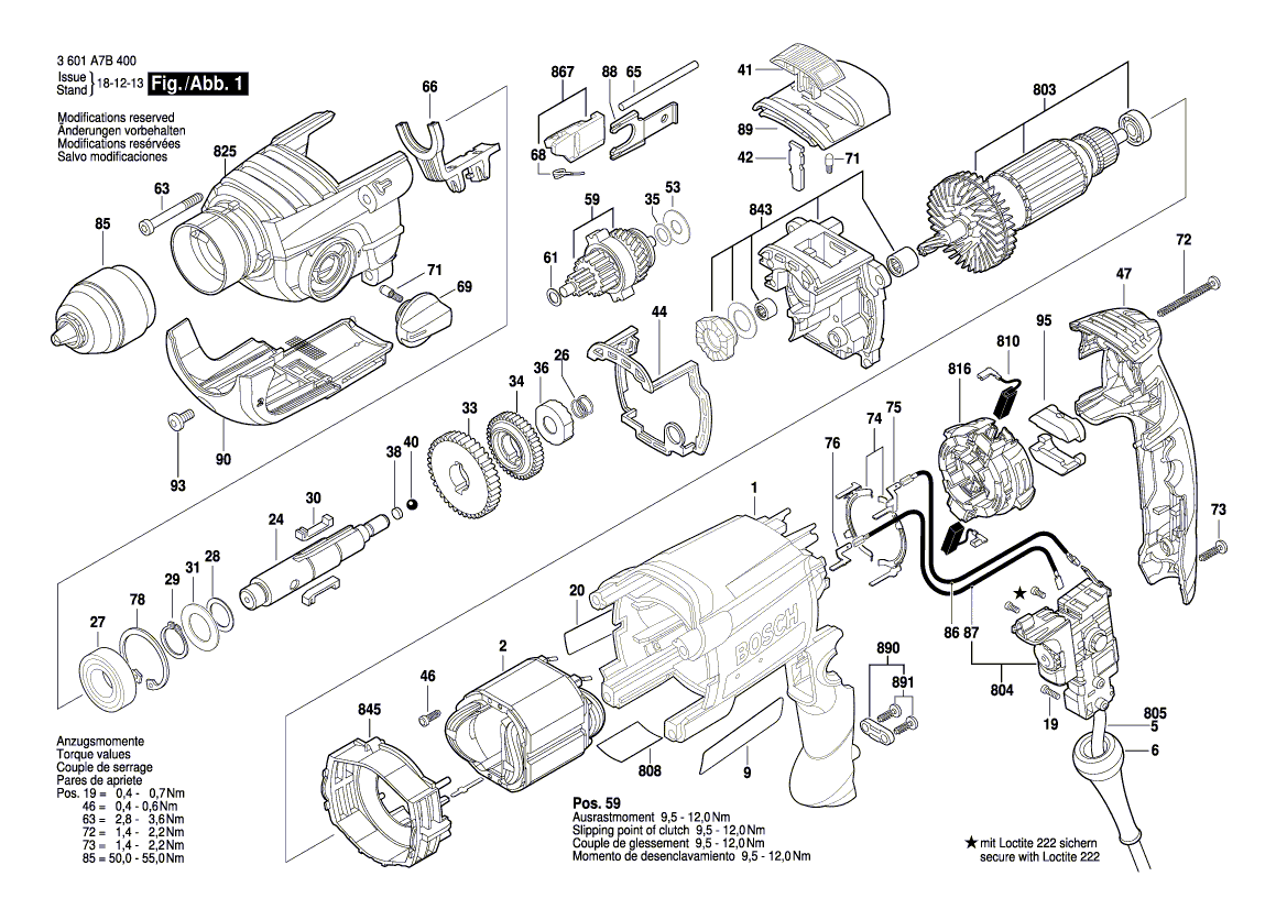 New Genuine Bosch 2605806884 Gear Housing