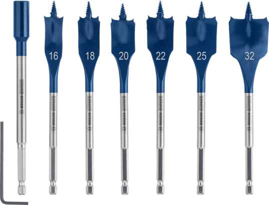 Nieuwe echte Bosch 26089003334 Expert Self Cut Speed ​​Spade Bit Sets voor Rotary