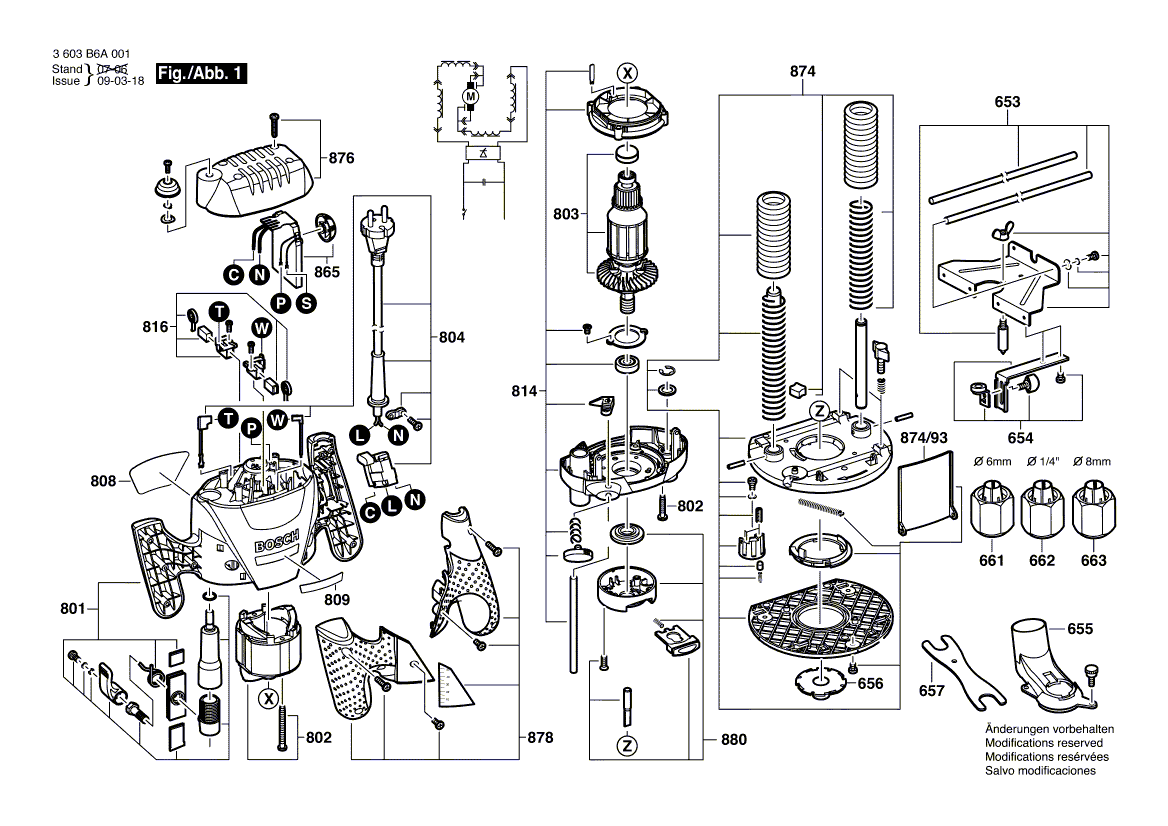 Nieuwe echte Bosch 1609203v53 basisplaat