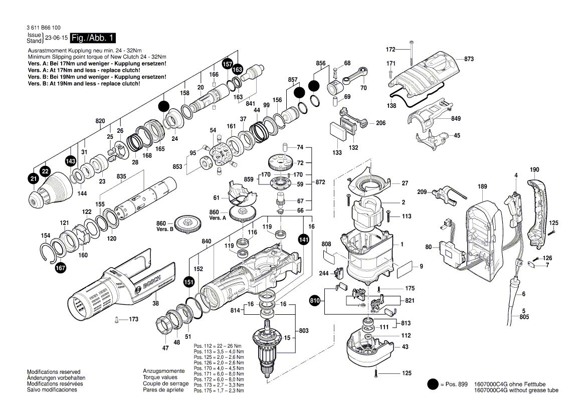 Nouveau véritable Bosch 1615438705 Cas de transport