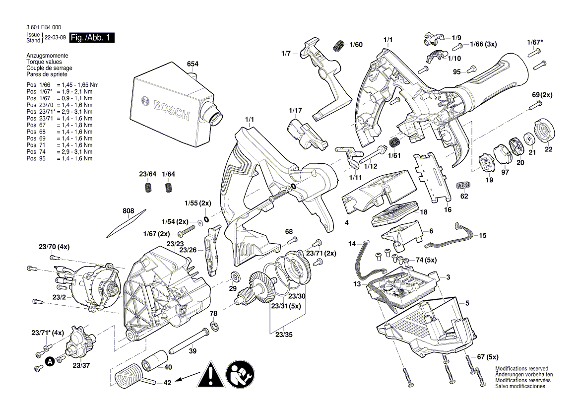 Nieuwe echte Bosch 160702266Y DC -motor