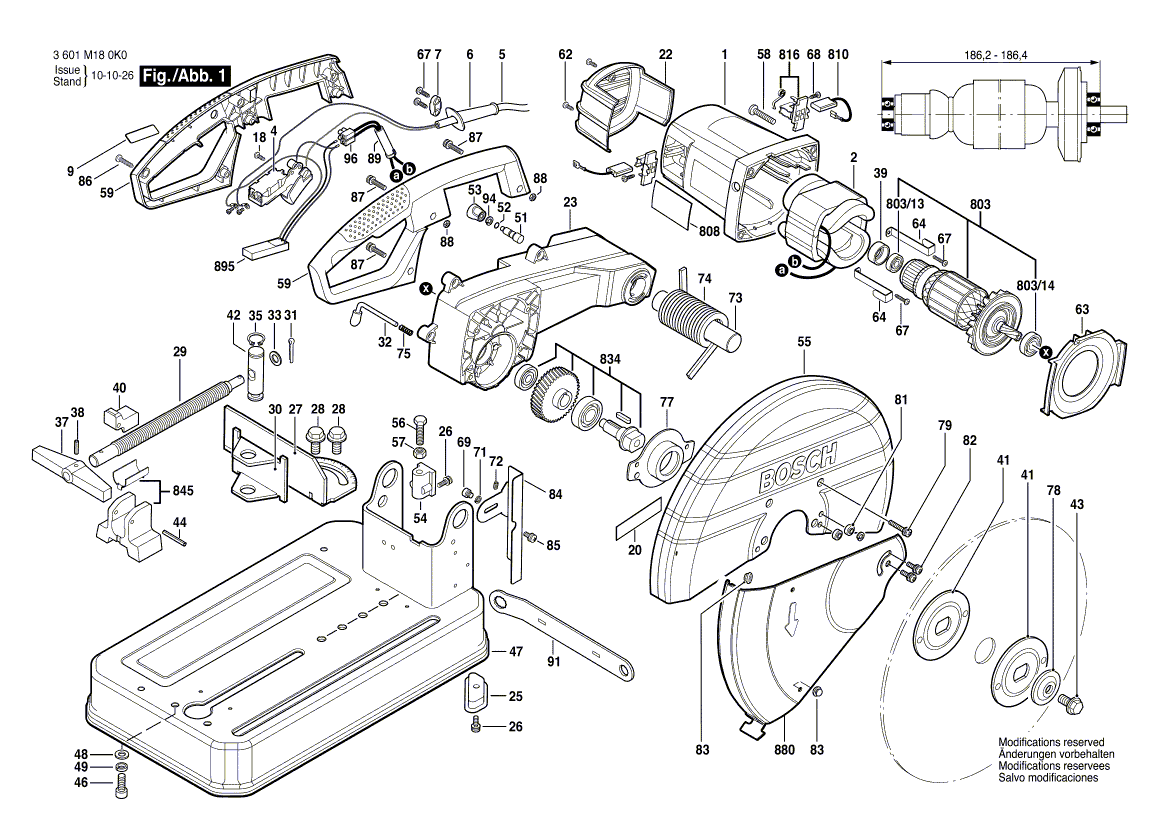 Nieuwe echte Bosch 1609B00006 Waarschuwingsplaat