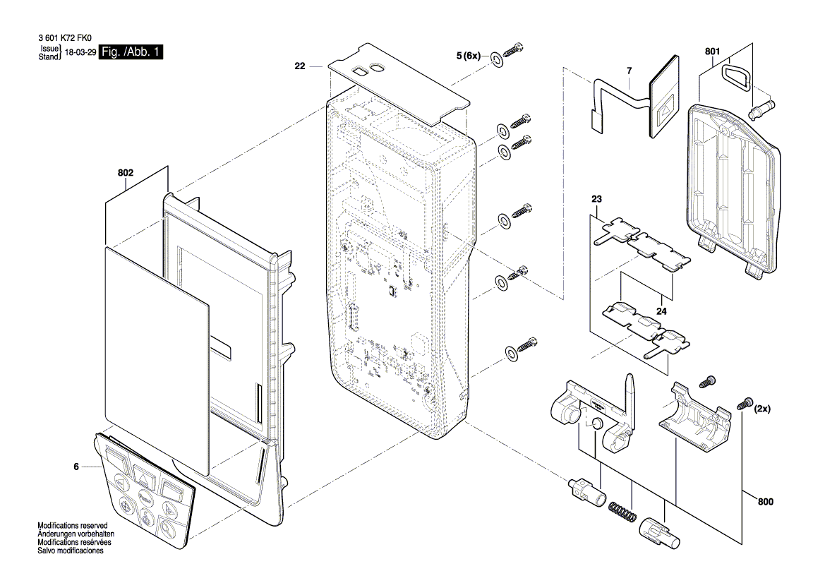 Nieuwe echte Bosch 1607000cm5 batterijbedekking