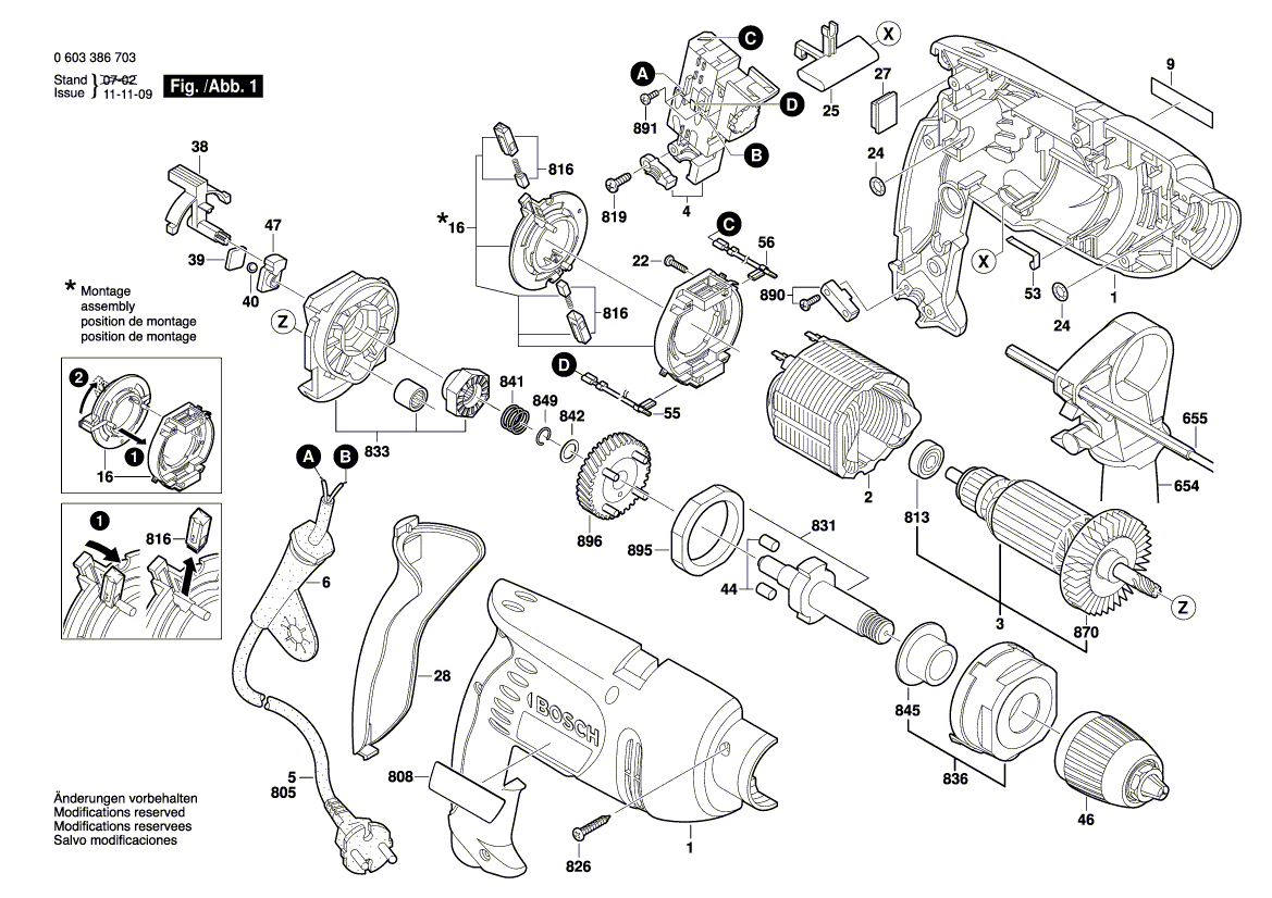 Nouveau authentique Bosch 2605805011 Roulement à bride