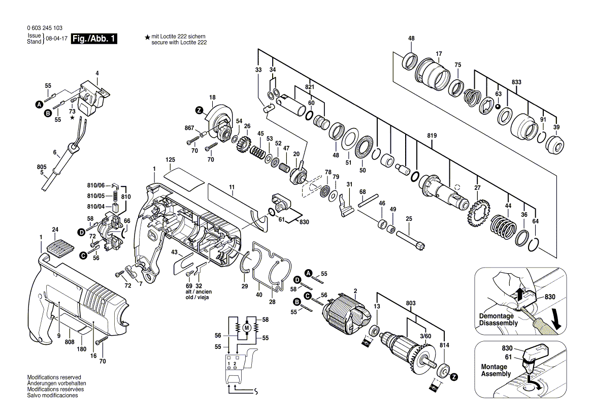 Nieuwe echte Bosch 1616317600 cilindrische versnelling