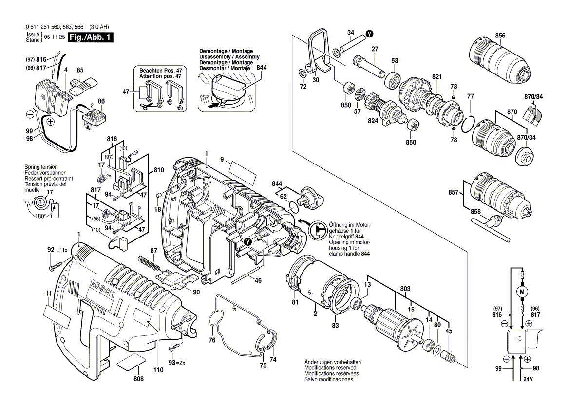 Neu Original Bosch 1614601026 Sicherungsring