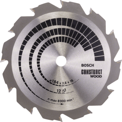 New Genuine Bosch 2608641201 Construct Wood Circular Saw Blade