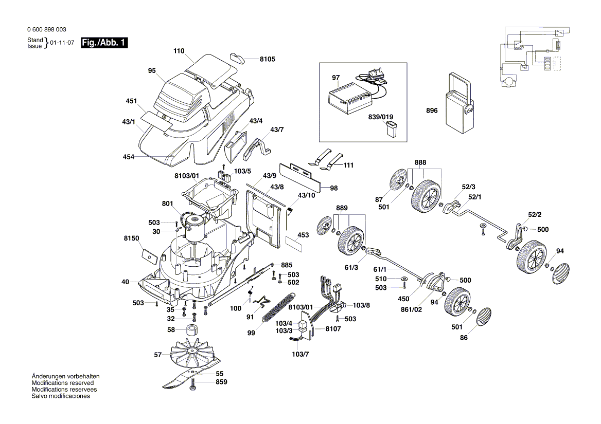 Ny ekte Bosch F016L35316 vanlig vaskemaskin