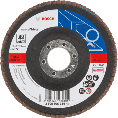 Nieuwe echte Bosch 2608606754 X551 Expert voor metalen flapschijven, schuine versie