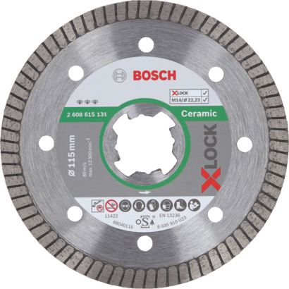 Neu Original Bosch 2608615131 X-LOCK Best für Keramik Extra Clean Turbo Diamond