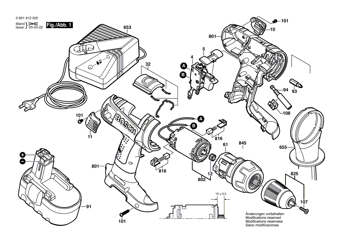 Neuer Original-Ein-/Ausschalter 2607200457 von Bosch