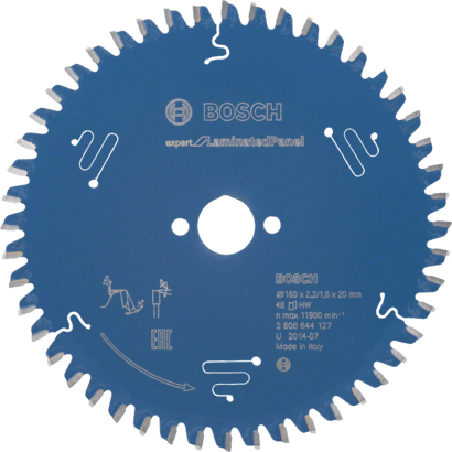 Nouveau véritable bosch 2608644127 Expert pour la lame de scie circulaire de la main de panneau laminé