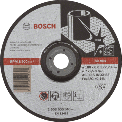 Ny ekte Bosch 2608600540 Ekspert for inox slipeskive for stor vinkel