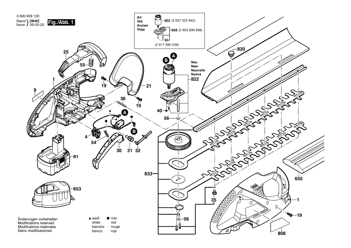 Neue echte Bosch 1600A00484 Messerwache