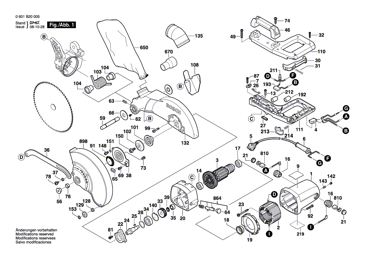 Nouveau véritable interrupteur Bosch 1619p03789