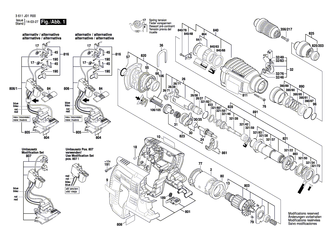 New Genuine Bosch 1611110Z60 Manufacturer's nameplate