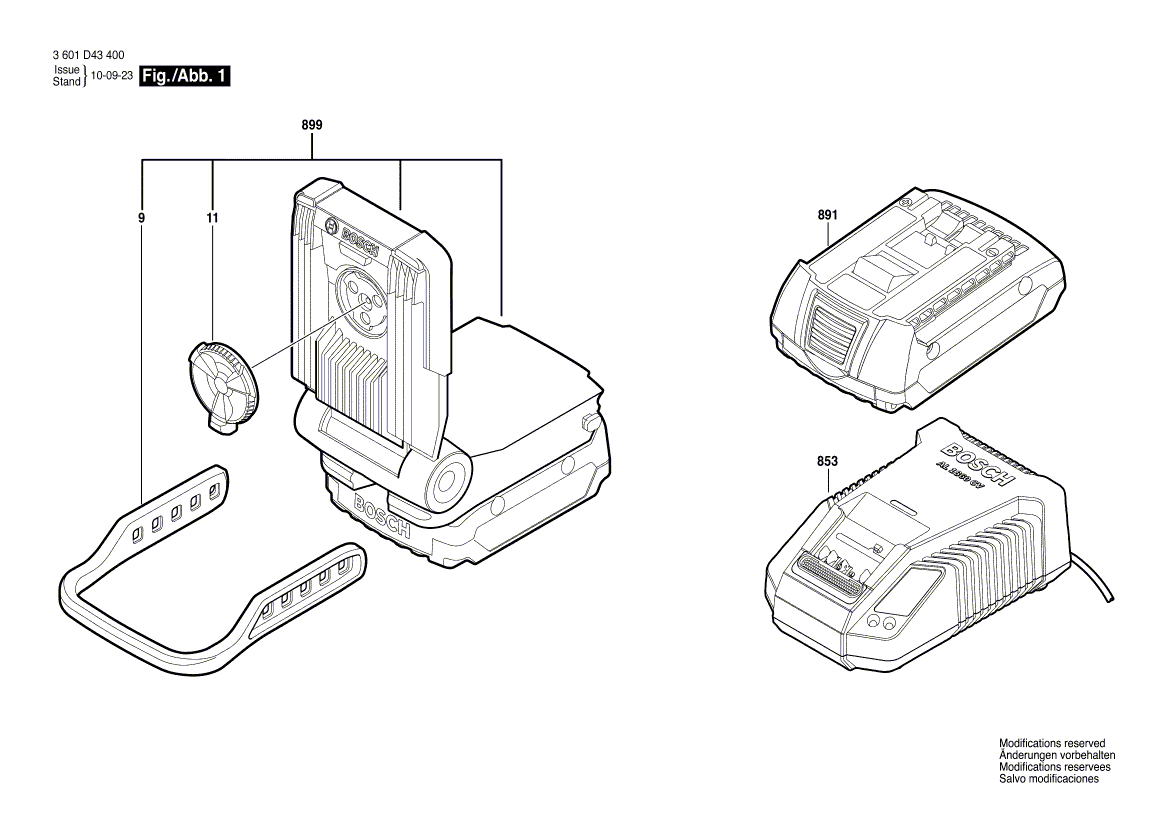 Nouveau objectif véritable Bosch 1600A000DK