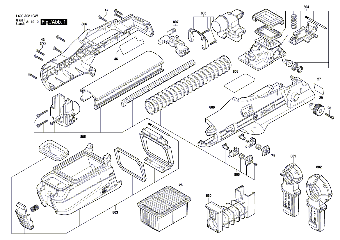 Uusi aito Bosch 1619PB7171 -merkinnät