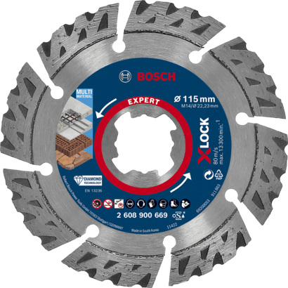 Ny ekte Bosch 2608900669 Ekspert Multimateriale X-Lock Discs