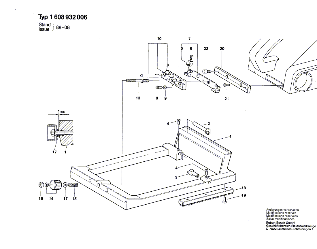 Ny äkta Bosch 2910021152 Socket Head Cap Screw